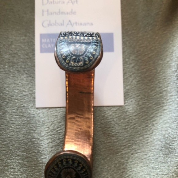 Scarab Copper Cuff - Picture 7 of 8